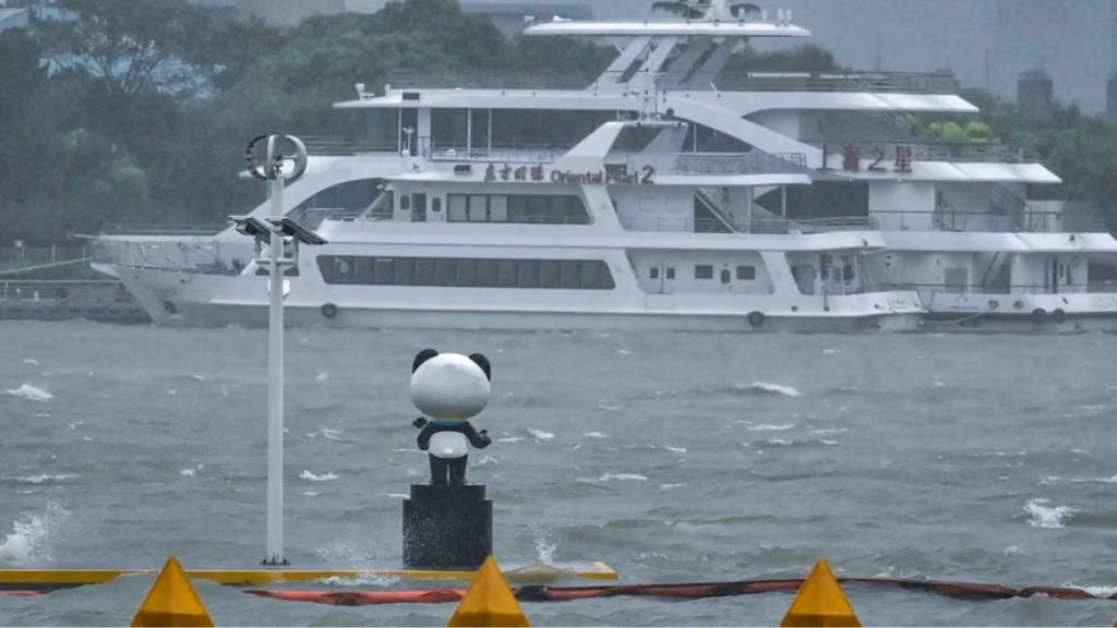 Shanghai was hit by Typhoon Bebinca on Monday, September 15